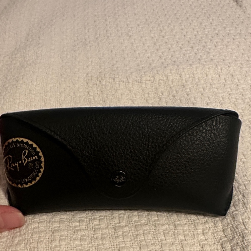 Ray-Ban Black Leather Eyewear Case